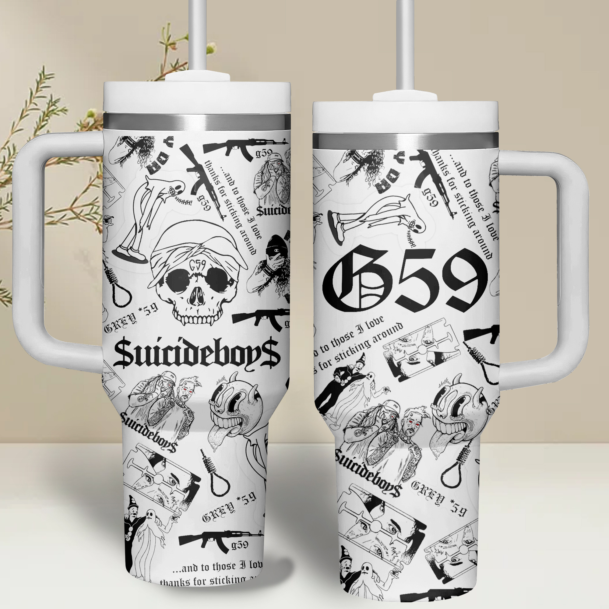 $uicideboy$ Music Custom Stanley Cup 40 oz 30 oz Tumbler With HandleTVC2301265