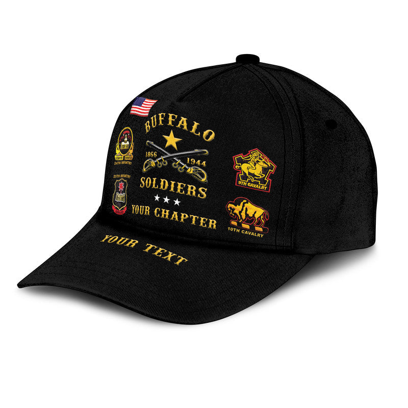 (Custom Personalised) Buffalo Soldiers Classic Cap African American Military - Black LT8 Trucker Hats Custom Hats Gifts For Men & Women