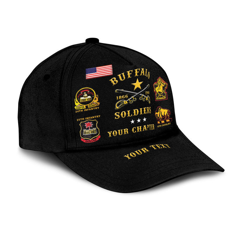 (Custom Personalised) Buffalo Soldiers Classic Cap African American Military - Black LT8 Trucker Hats Custom Hats Gifts For Men & Women