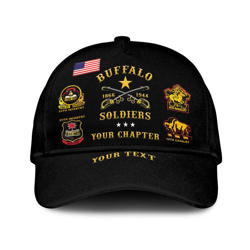(Custom Personalised) Buffalo Soldiers Classic Cap African American Military - Black LT8 Trucker Hats Custom Hats Gifts For Men & Women