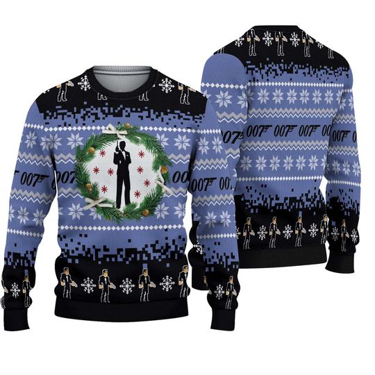 007 James Bond Ugly Christmas Sweater - Image 2