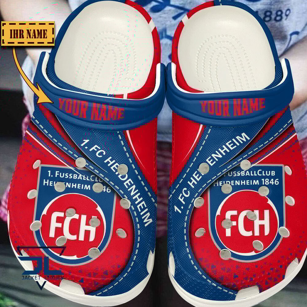 1. FC Heidenheim Bundesliga Sport Crocs Crocband Clogs Shoes Comfortable For Men Women and Kids