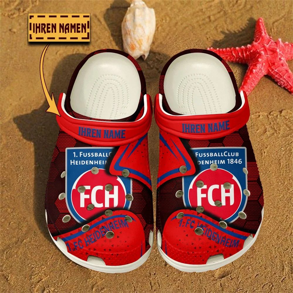 1. FC Heidenheim Bundesliga Sport Crocs Crocband Clogs Shoes Comfortable For Men Women and Kids