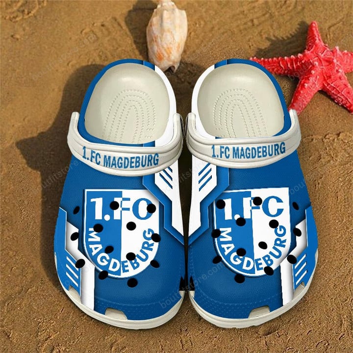 1. FC Magdeburg Bundesliga Sport Crocs Crocband Clogs Shoes Comfortable For Men Women and Kids