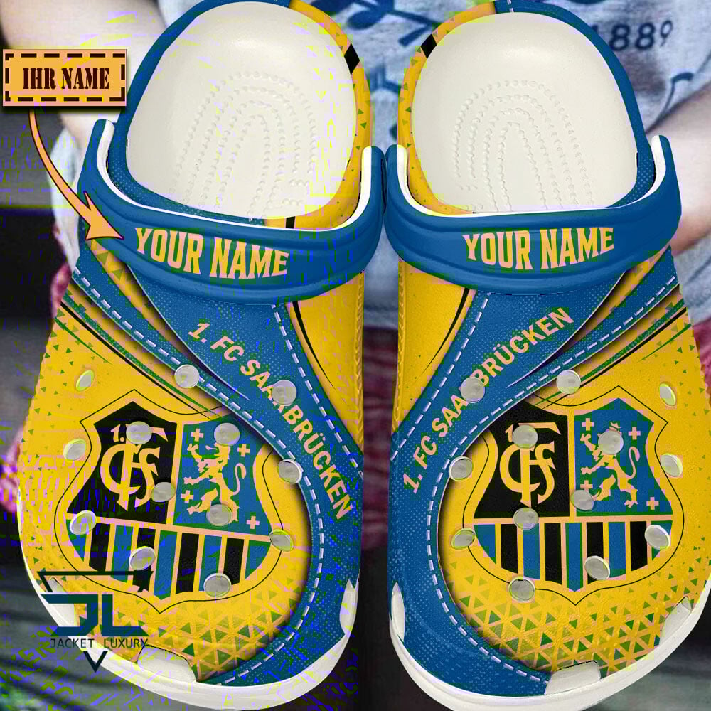 1. FC Saarbrücken Bundesliga Sport Crocs Crocband Clogs Shoes Comfortable For Men Women and Kids