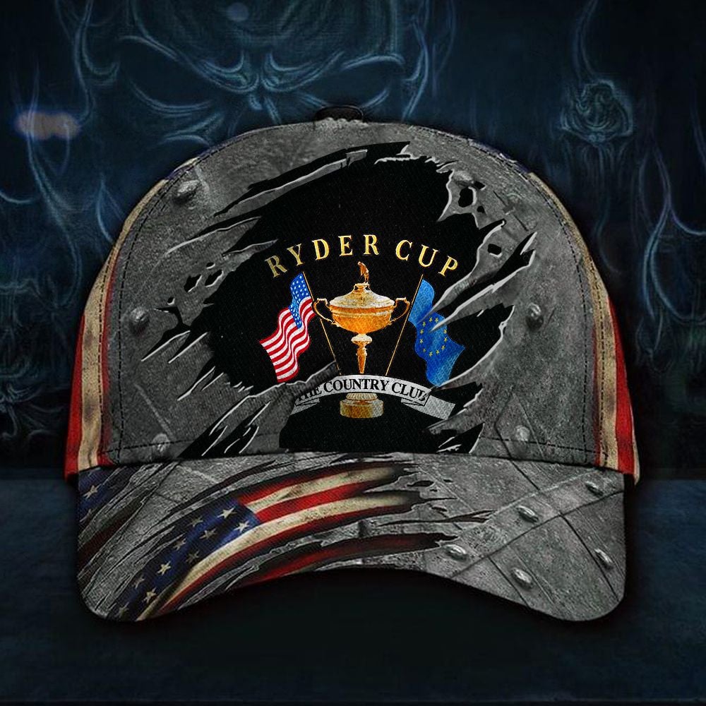 1999 Ryder Cup Hat Old Retro USA Flag US 1999 Ryder Cup Merchandise Trucker Hats Custom Hats Gifts For Men & Women