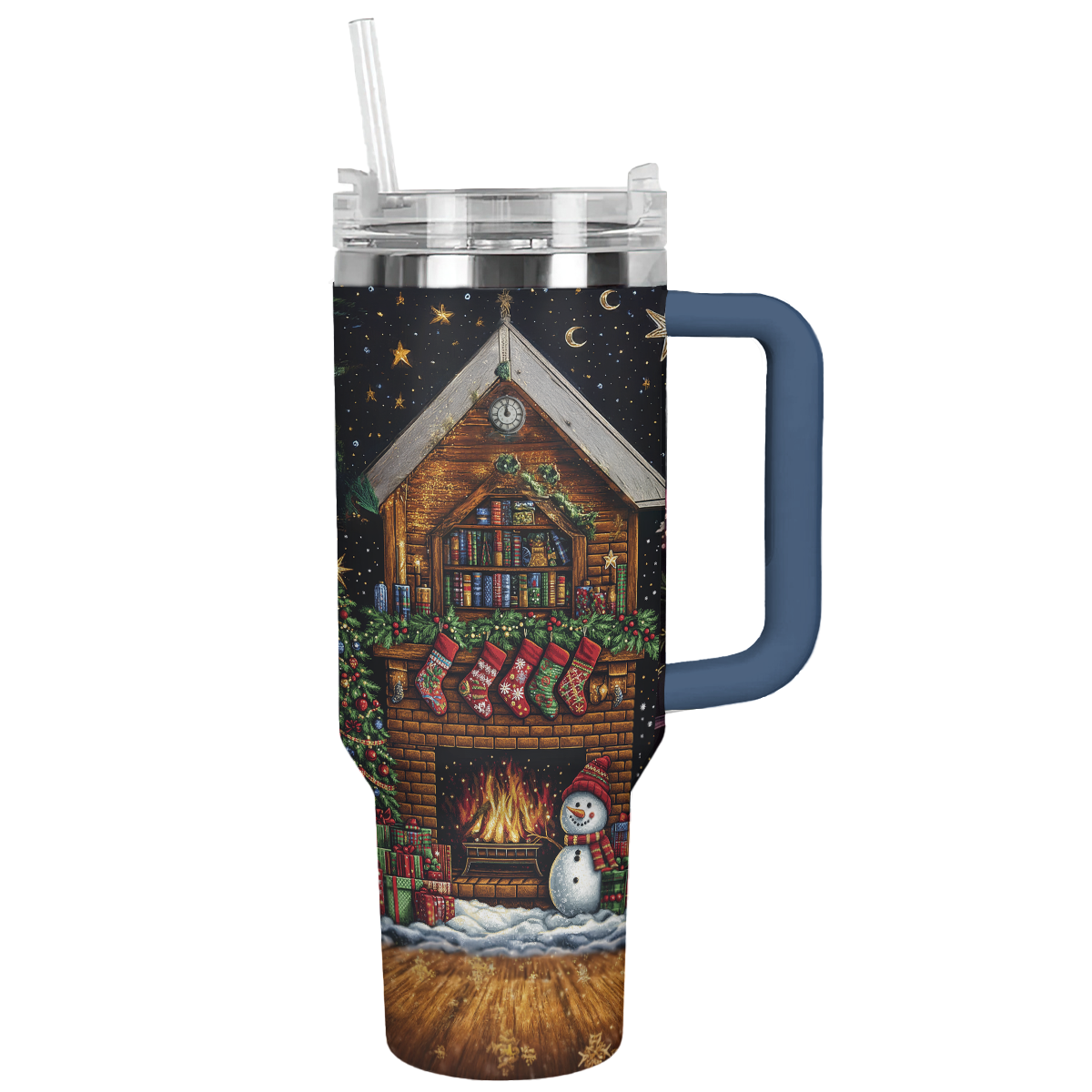 2000s Festive Throwback Christmas Custom Stanley Cup 40 oz 30 oz Tumbler With HandleTVC2301487