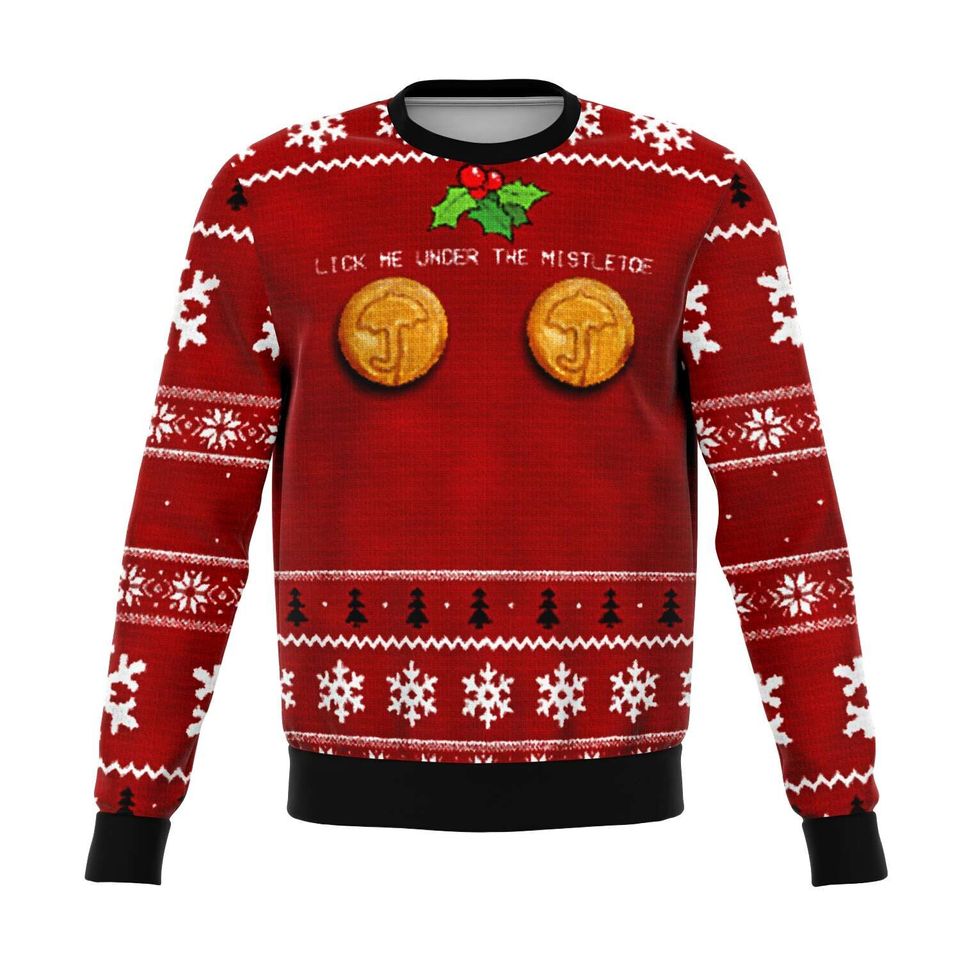 2022 Squid Under The Mistletoe Ugly Christmas Sweater