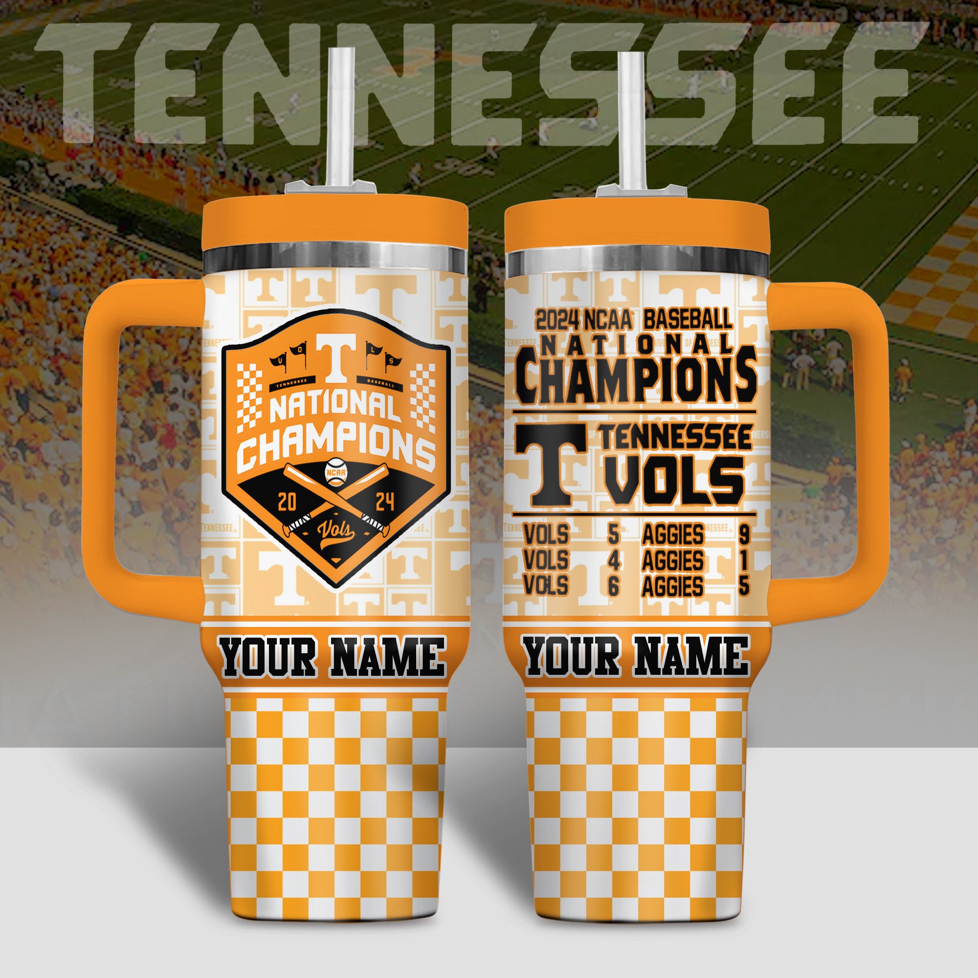 2024 NCAA Baseball National Champions Custom Stanley Cup 40 oz 30 oz Tumbler With HandleTVC2301801