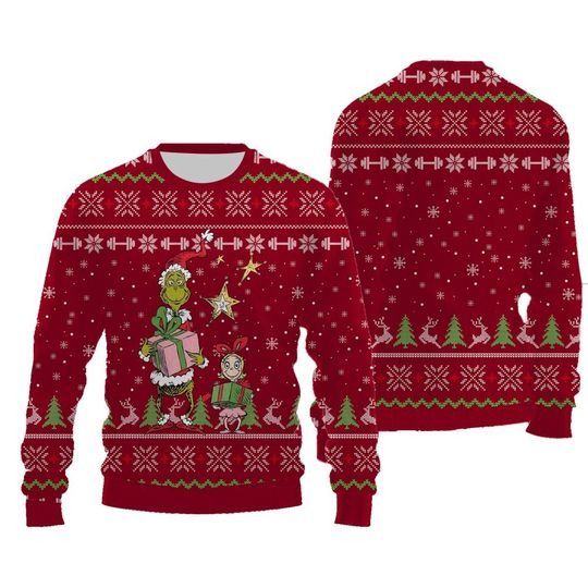 2024 New Round Neck Pullover Long Sleeves Cartoon funny character Ugly Christmas Sweater - Image 15