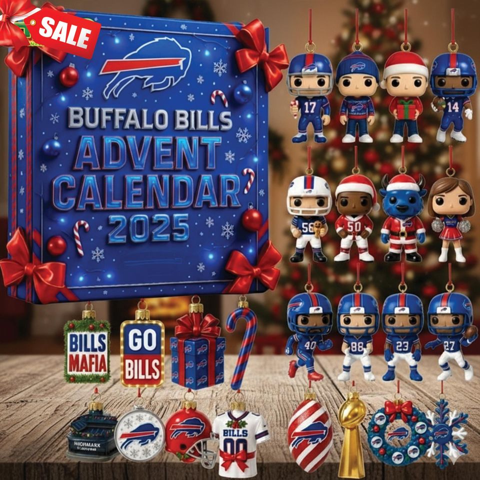 2025 Buffalo Football Advent Calendar: 24 Days of Christmas Countdown With Buffalo Figurines