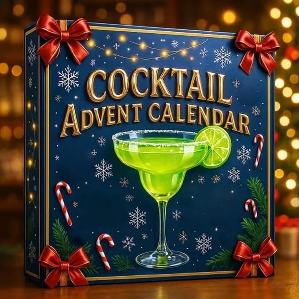 2025 Cocktail Advent Calendar - 24 Days Whiskey & Cocktail Countdown with 2D Acrylic Ornaments Set - Image 2