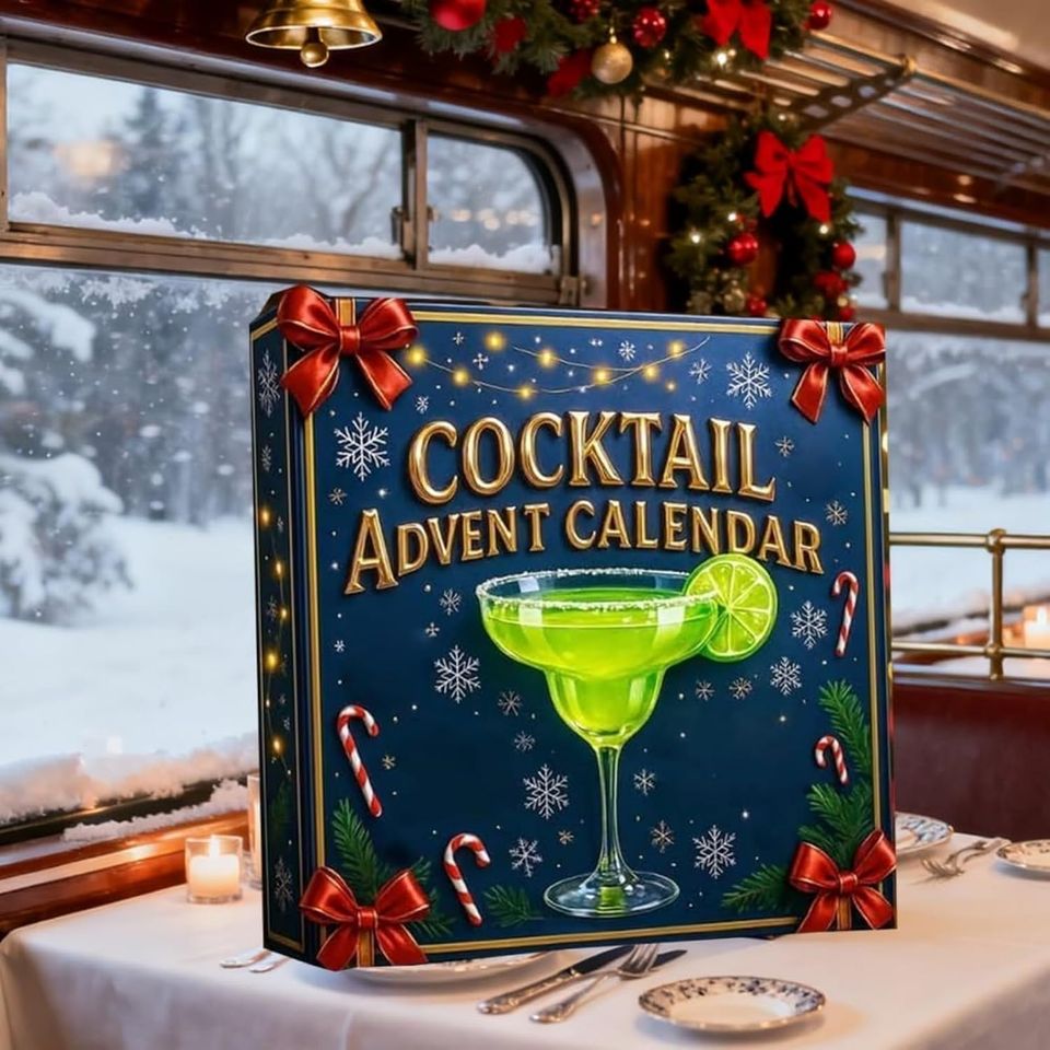 2025 Cocktail Advent Calendar - 24 Days Whiskey & Cocktail Countdown with 2D Acrylic Ornaments Set - Image 4