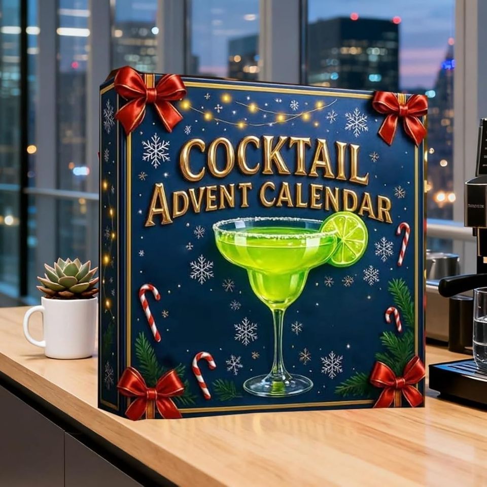 2025 Cocktail Advent Calendar - 24 Days Whiskey & Cocktail Countdown with 2D Acrylic Ornaments Set - Image 3