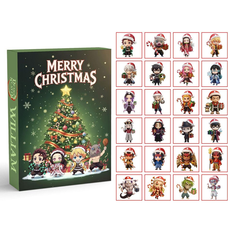 2025 DS Advent Calendar With 24Days Surprise Collectible, Anime Advent Countdown Box