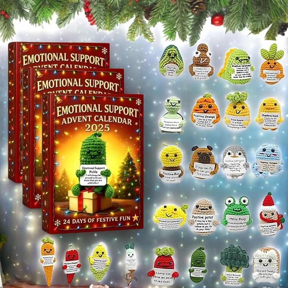 2025 Emotional Support Advent Calendar | 24-Day Countdown Comfort Box | Uplifting Christmas & Birthday Gift for Loved Ones