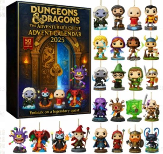 2025 Epic Quest Advent Calendar 24 Day Countdown With Fantasy RPG Figures Perfect Holiday Gift - Image 9