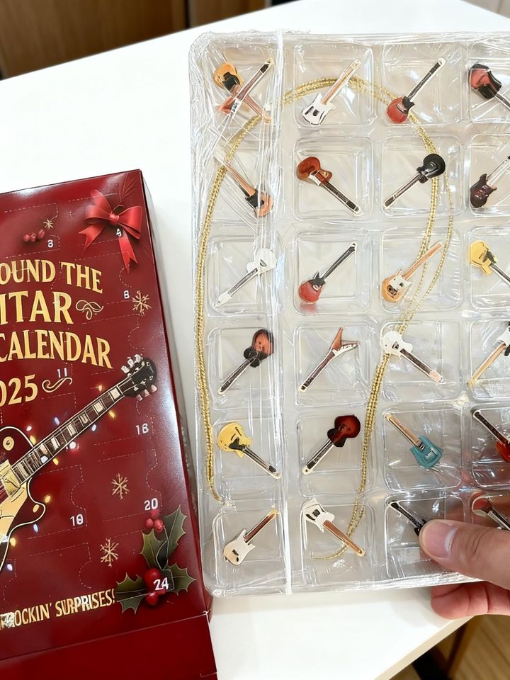 2025 Guitar Advent Calendar: 24Day Countdown to Christmas, Xmas Tree Decor, Acrylic Ornaments - Image 6