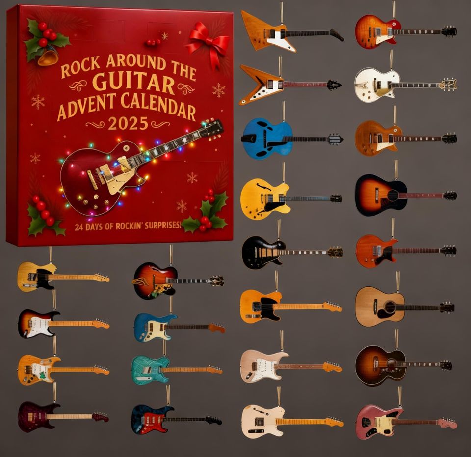 2025 Guitar Advent Calendar: 24Day Countdown to Christmas, Xmas Tree Decor, Acrylic Ornaments - Image 4