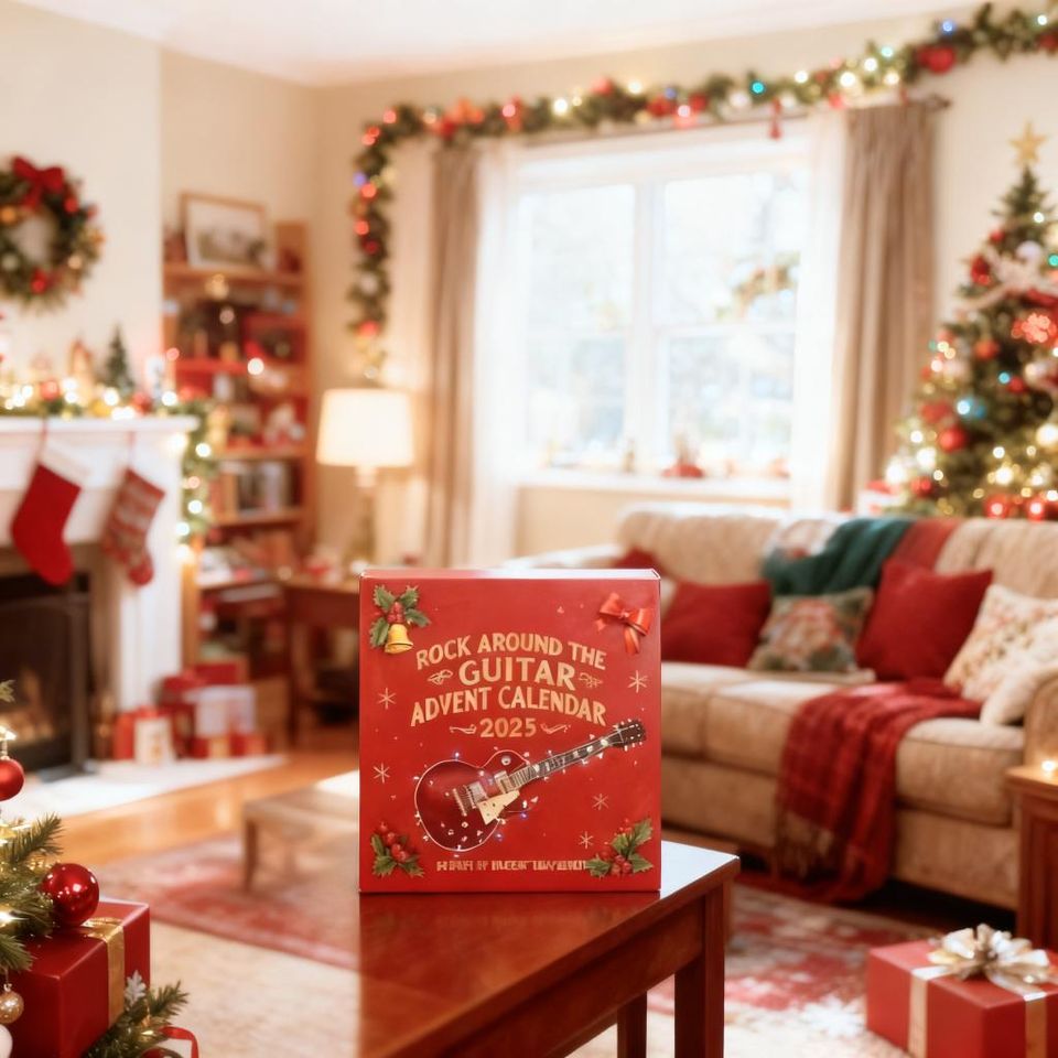 2025 Guitar Advent Calendar: 24Day Countdown to Christmas, Xmas Tree Decor, Acrylic Ornaments