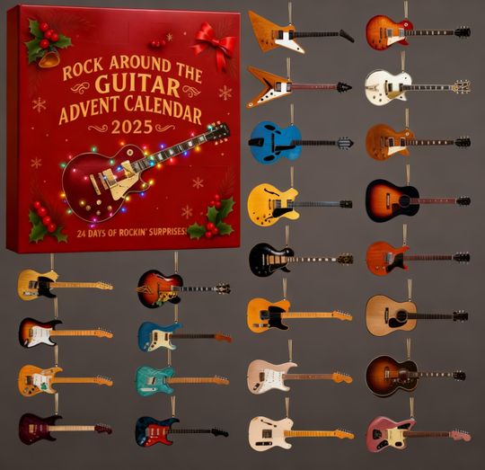 2025 Guitar Advent Calendar: 24Day Countdown to Christmas, Xmas Tree Decor, Acrylic Ornaments - Image 11