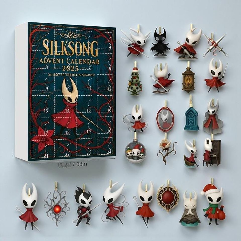 2025 Hollow Knight Models Christmas Advent Calendar Cartoon Action Figure Collection Ornament Gift - Image 5