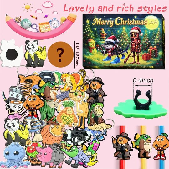 2025 Italian Brainrot Advent Countdown Calendar, Mystery Mini Figurines in Sealed Blind Box - Image 13