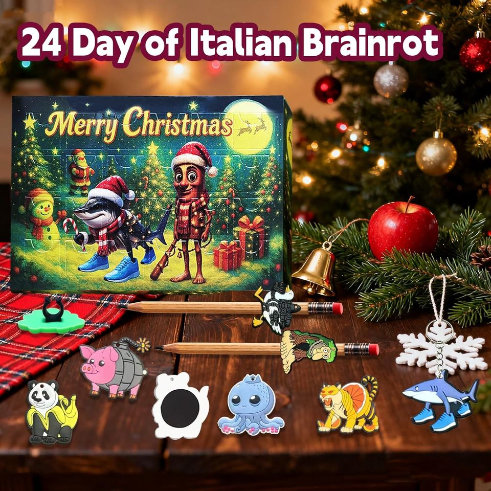 2025 Italian Brainrot Advent Countdown Calendar, Mystery Mini Figurines in Sealed Blind Box - Image 3