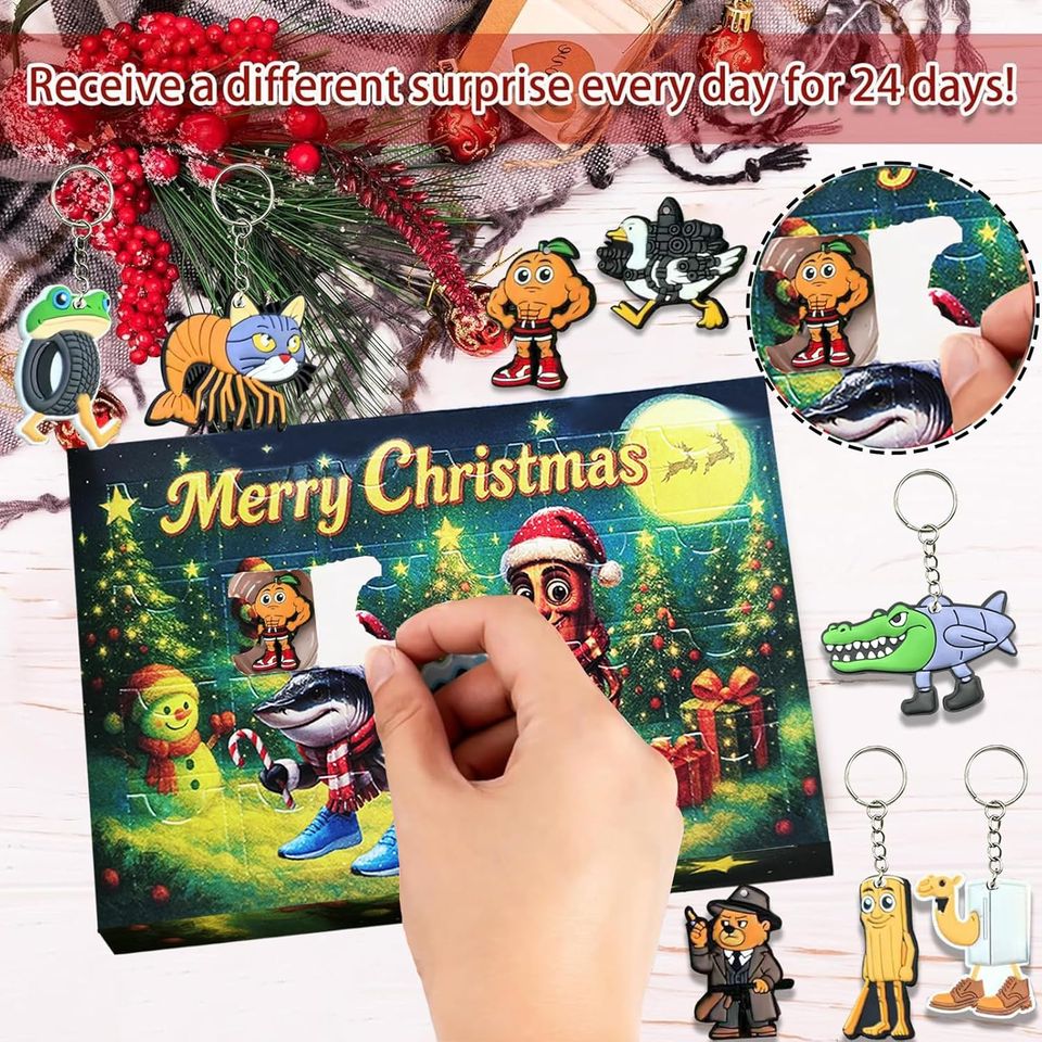 2025 Italian Brainrot Advent Countdown Calendar, Mystery Mini Figurines in Sealed Blind Box - Image 5