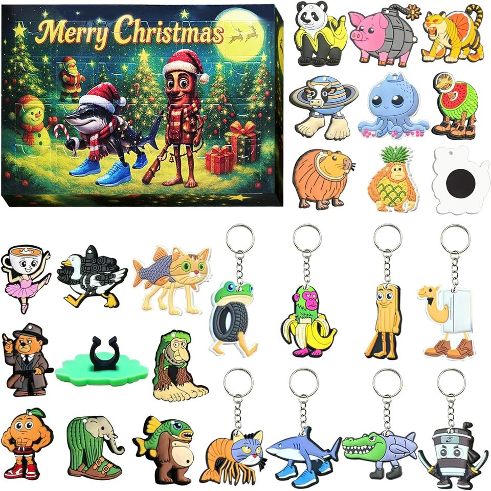 2025 Italian Brainrot Advent Countdown Calendar, Mystery Mini Figurines in Sealed Blind Box