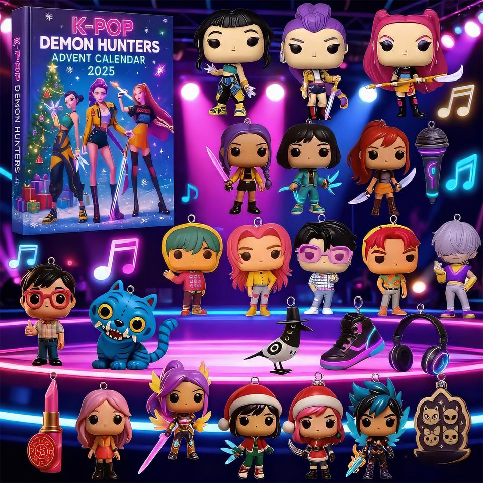 2025 K-Pop Advent Calendar, Collectible Anime Figures ,Fun Christmas Countdown Gift - Image 4