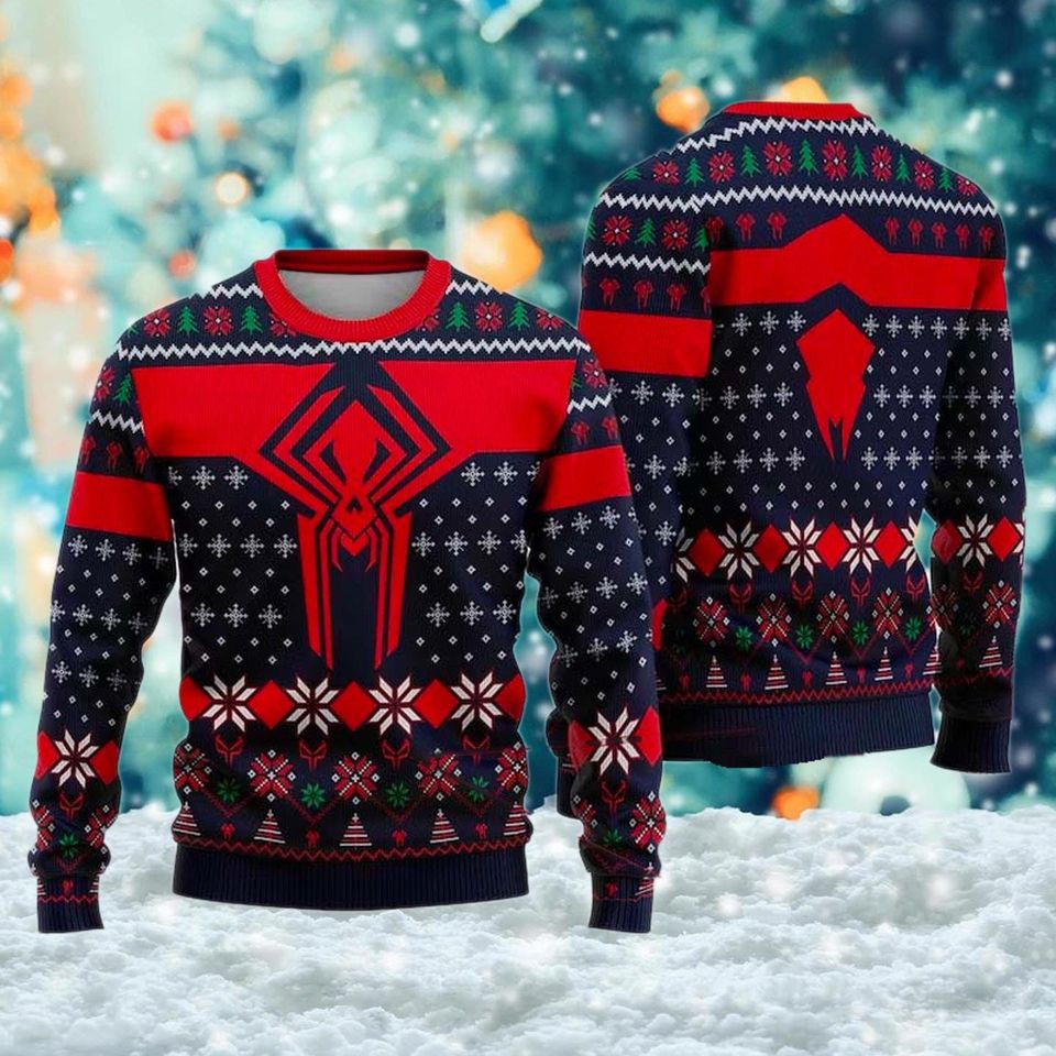 2099 Spider Hero Ugly Christmas Sweater, Xmas