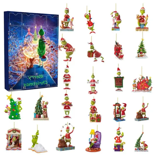 24 Grids Christmas Blind Box Doomsday Calendar Blind Box Decoration Acrylic Advent Calendar Blind Box - Image 3