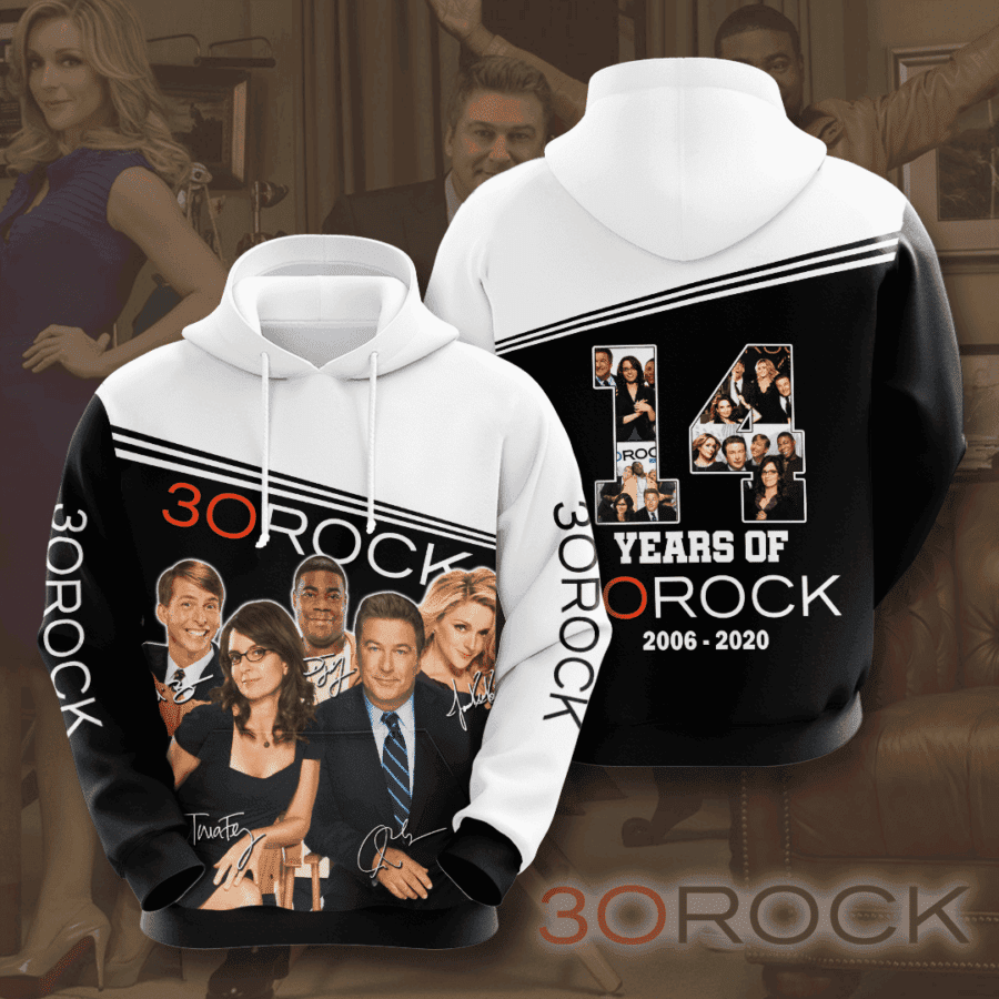 30 Rock 3D All Over Print Hoodie, Zip Hoodie