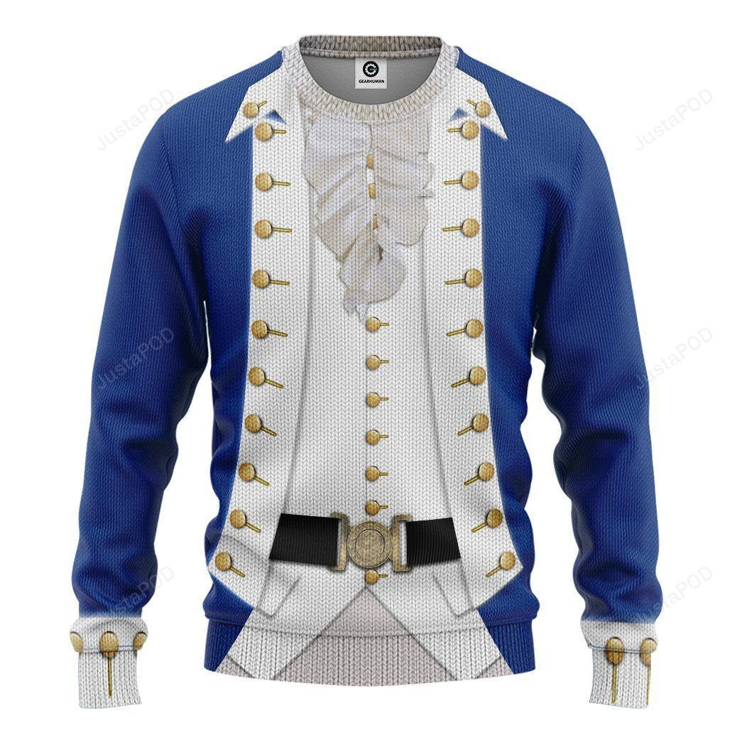 3D Alexander Hamilton Ugly Sweatshirt, Ugly Christmas Sweater Adult 3D Funny Matching for family