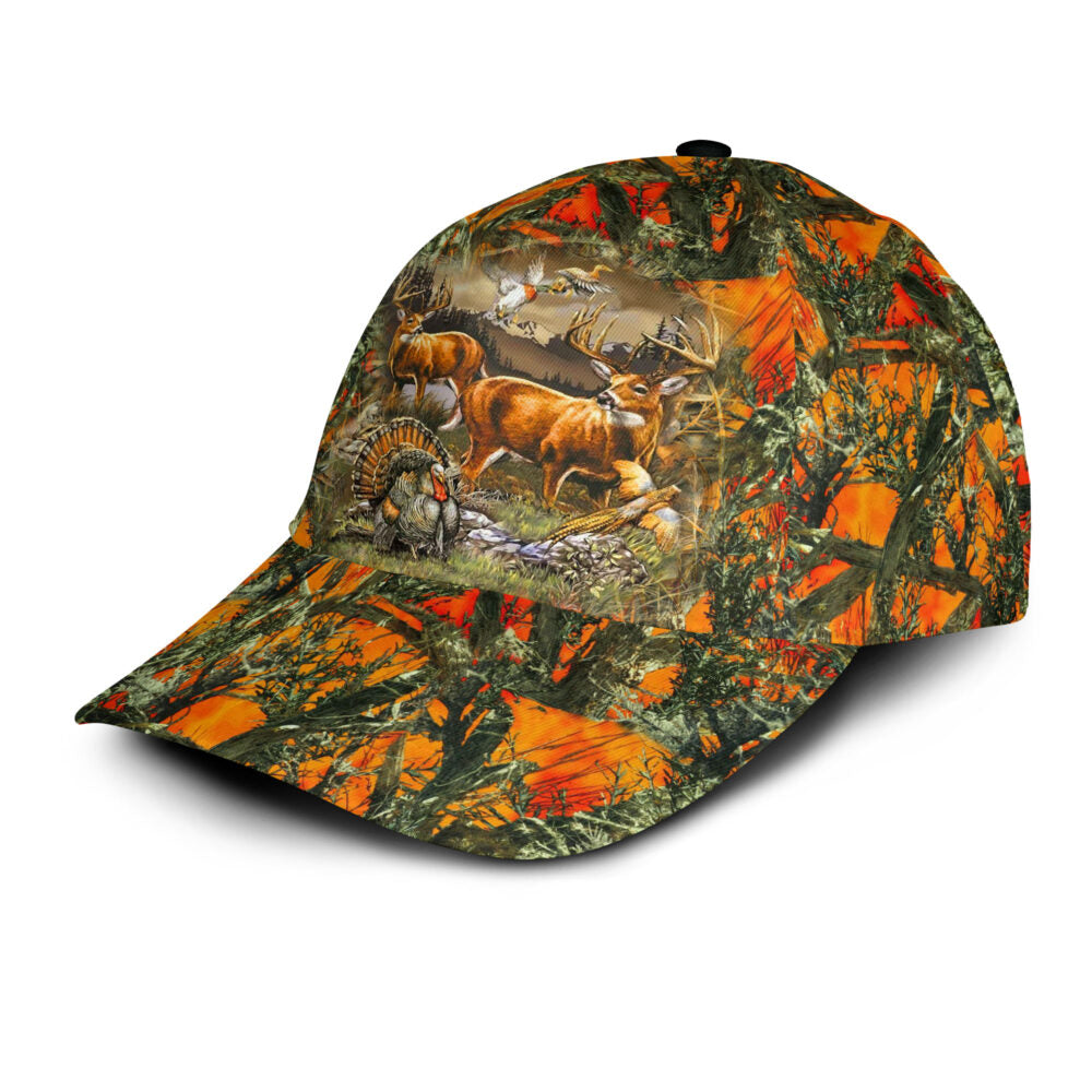3D All Over Print Baseball Cap Deer Hunting Classic Cap Trucker Hats Custom Hats Gifts For Men & Women
