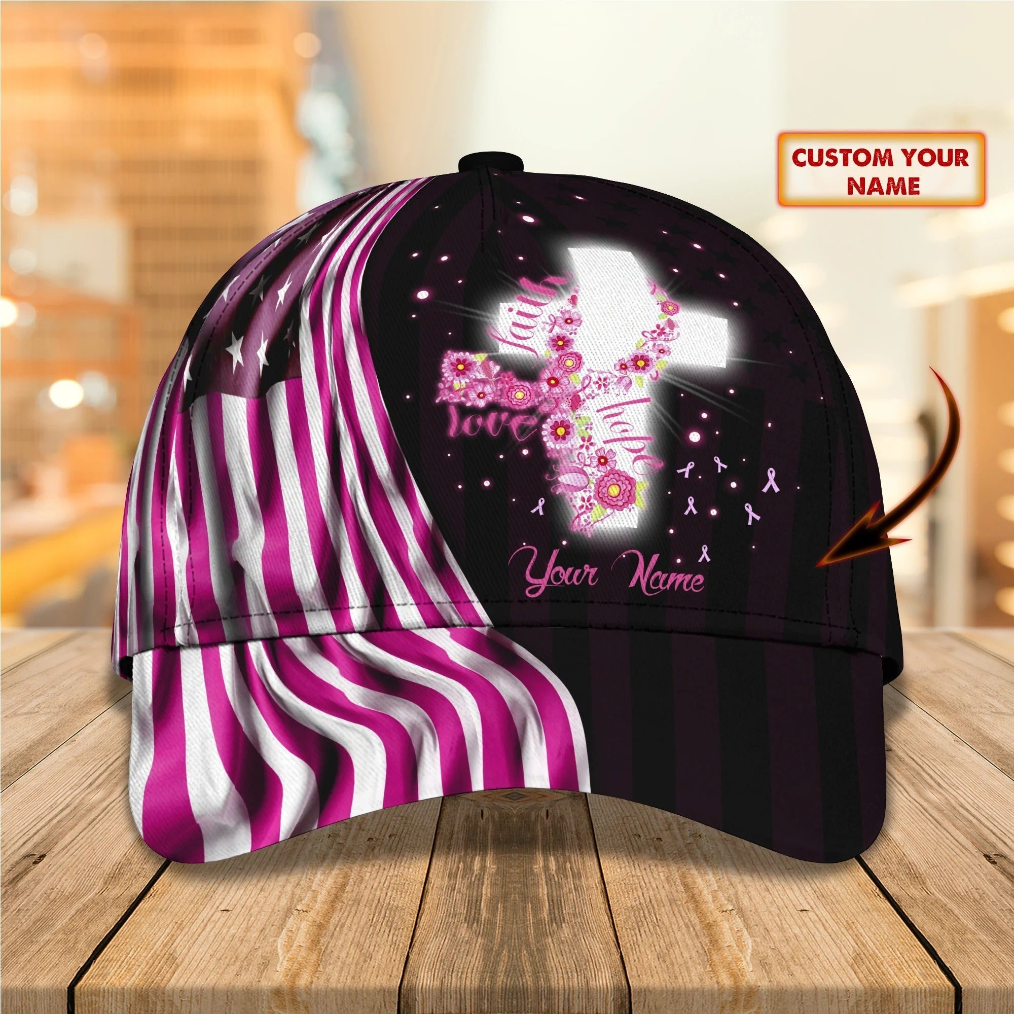3D All Over Print Breast Cancer Awareness Baseball Cap Hat - Custom Breast Cancer Gift Trucker Hats Custom Hats Gifts For Men & Women