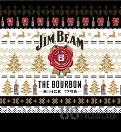 3D All Over Print Jim Beam The Bourbon Since 1795 Ugly Christmas Sweater Adult 3D Funny Matching for family - Image 2