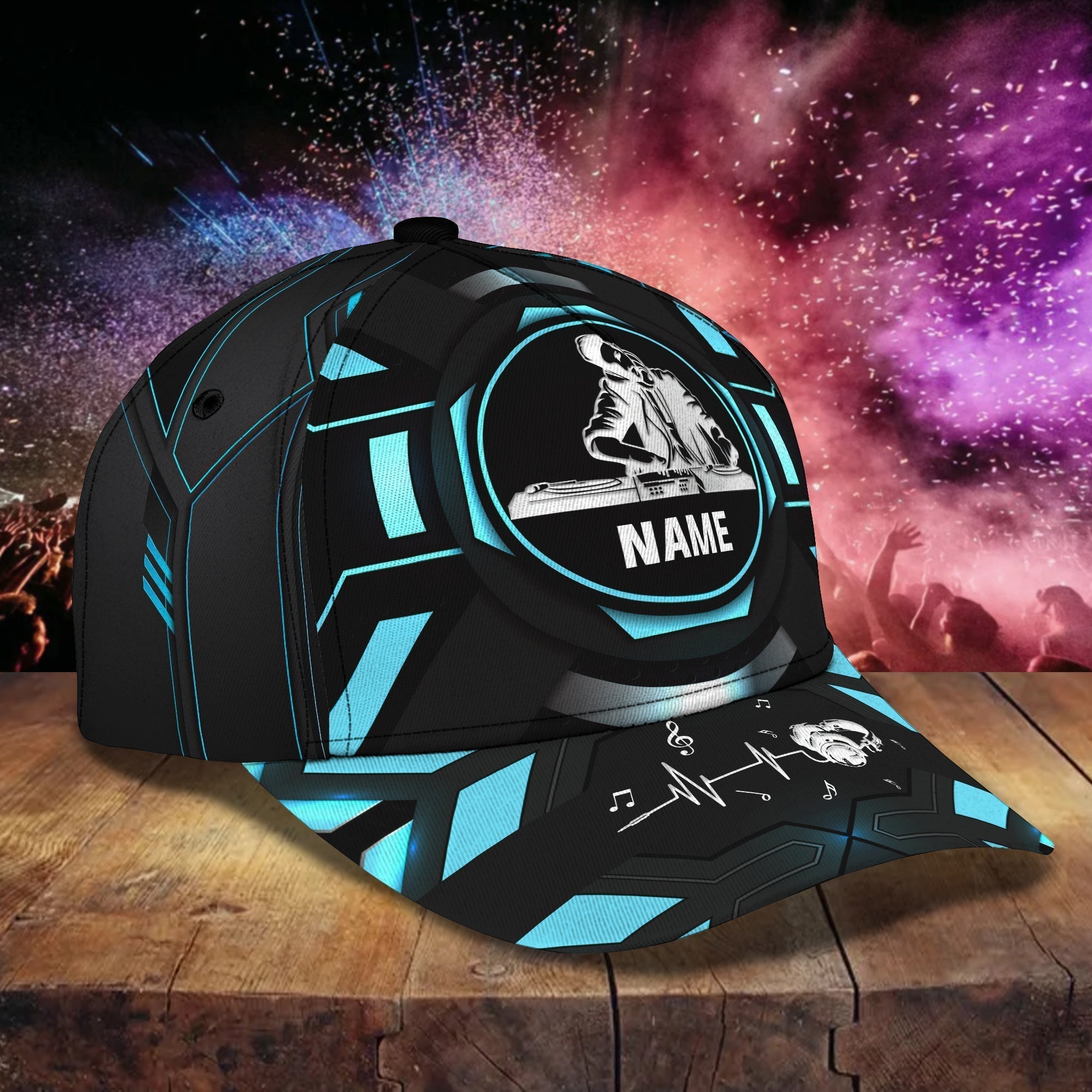 3D All Over Printed Baseball Cap For Dj, Classic Cap Hat For Disc Jockey, Gift For Husband Dj Trucker Hats Custom Hats Gifts For Men & Women
