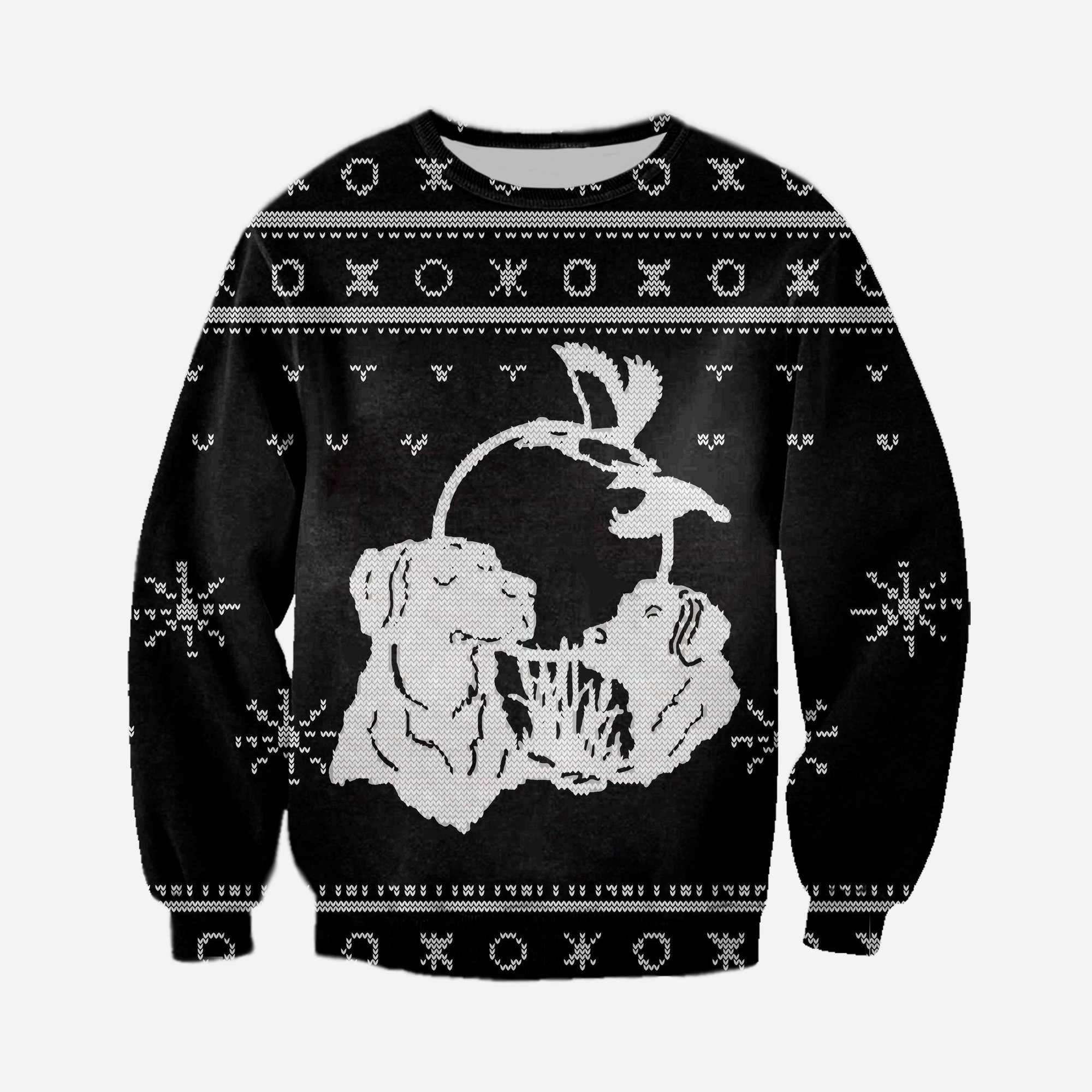 3D All Over Printed Hunting Ugly Christmas Sweater Adult 3D Funny Matching for family