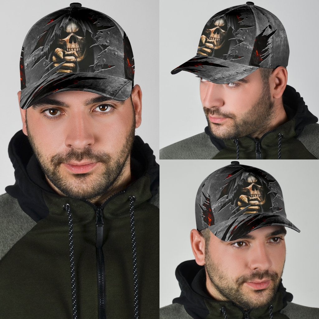 3D All Over Printed Skull Cap Hat For Men And Women, Cool Skull on Cap Hat Trucker Hats Custom Hats Gifts For Men & Women