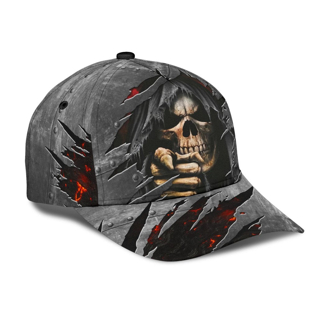3D All Over Printed Skull Cap Hat For Men And Women, Cool Skull on Cap Hat Trucker Hats Custom Hats Gifts For Men & Women