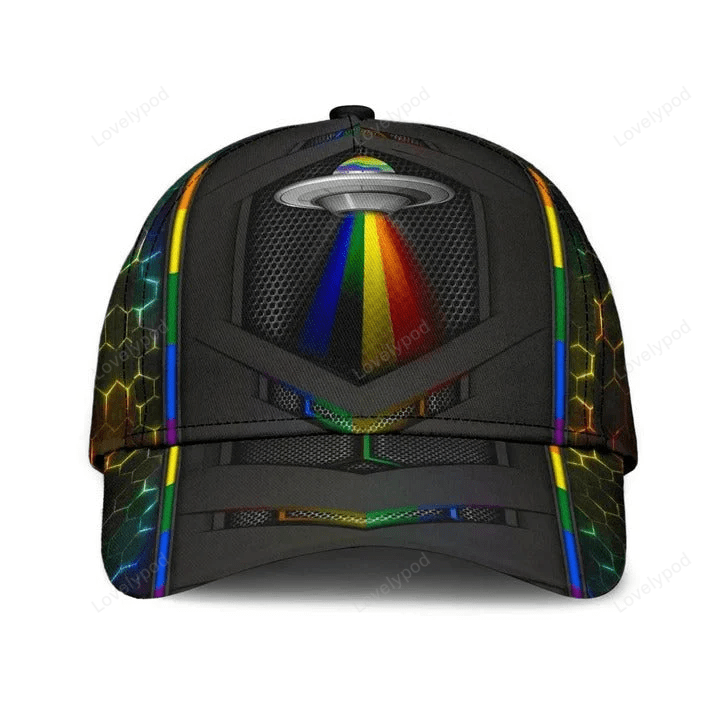 3D Baseball Classic Cap For Gay And Lesbian, Wonderful Lgbt Gaylien Printing Baseball Cap Hat Trucker Hats Custom Hats Gifts For Men & Women