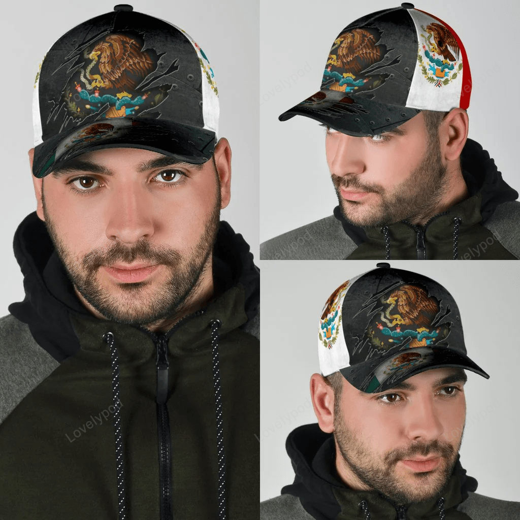 3D Baseball Mexican Cap Hat, Cpa Hat For Mexican People Trucker Hats Custom Hats Gifts For Men & Women