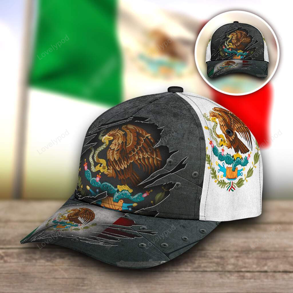 3D Baseball Mexican Cap Hat, Cpa Hat For Mexican People Trucker Hats Custom Hats Gifts For Men & Women
