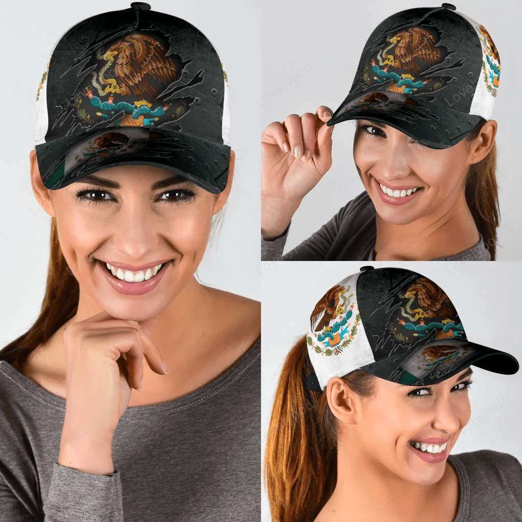 3D Baseball Mexican Cap Hat, Cpa Hat For Mexican People Trucker Hats Custom Hats Gifts For Men & Women