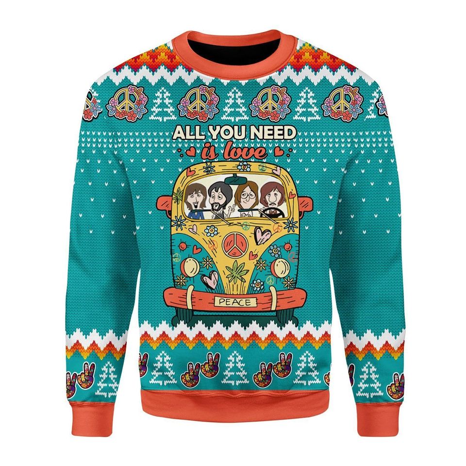 3D Boyband Unisex Christmas Sweater