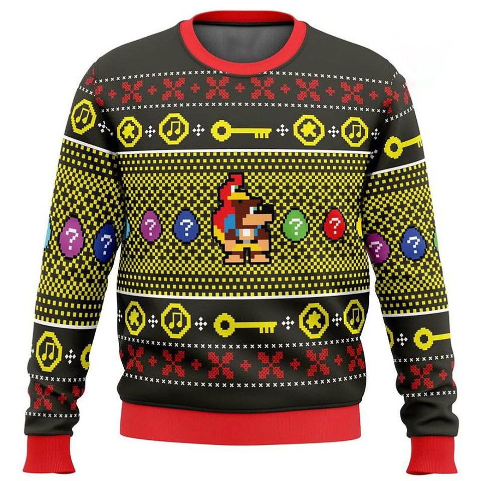 3D Christmas Banjo Kazooie Ugly Christmas Sweater