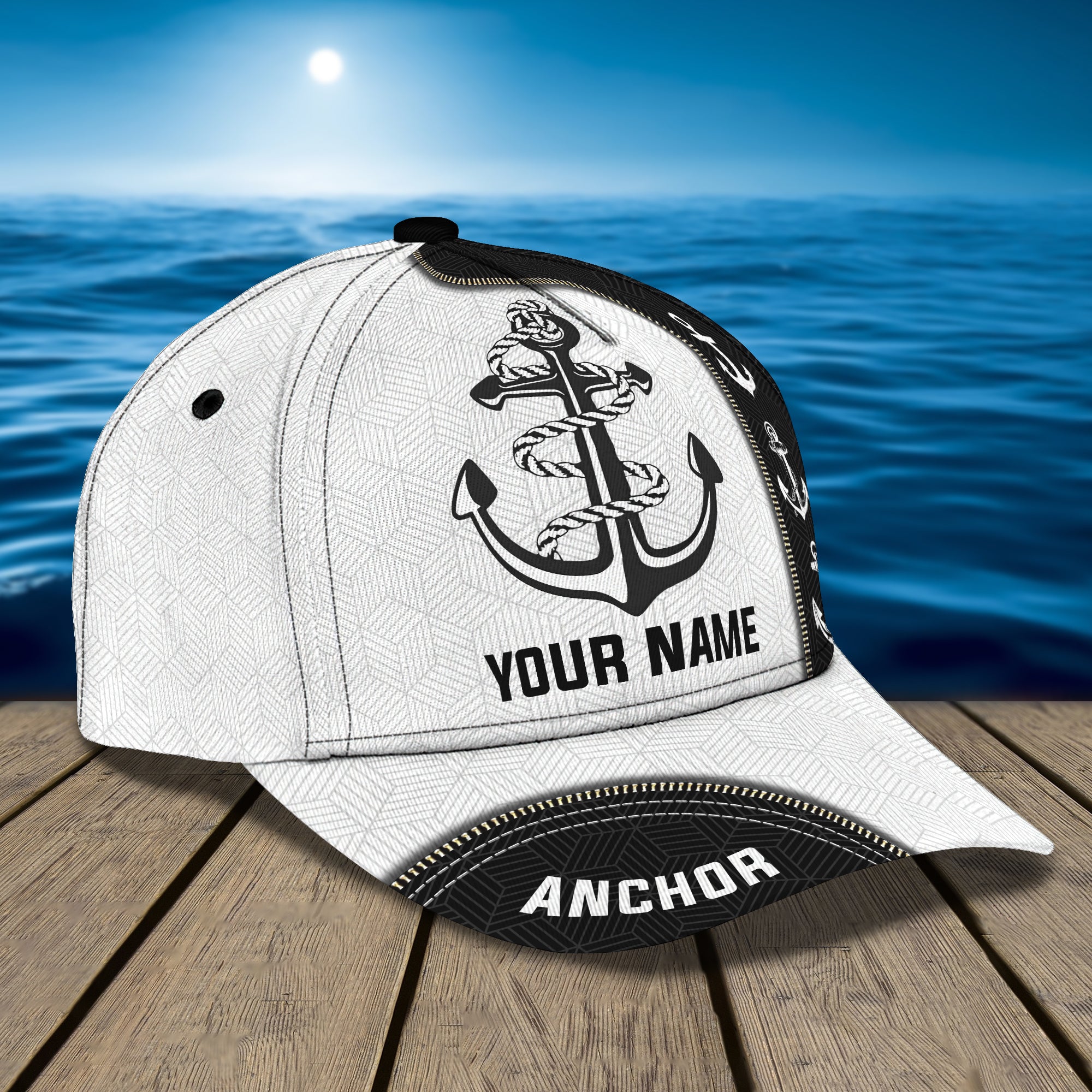 3D Classic Cap Anchor Personalized Name Cap 99 Trucker Hats Custom Hats Gifts For Men & Women
