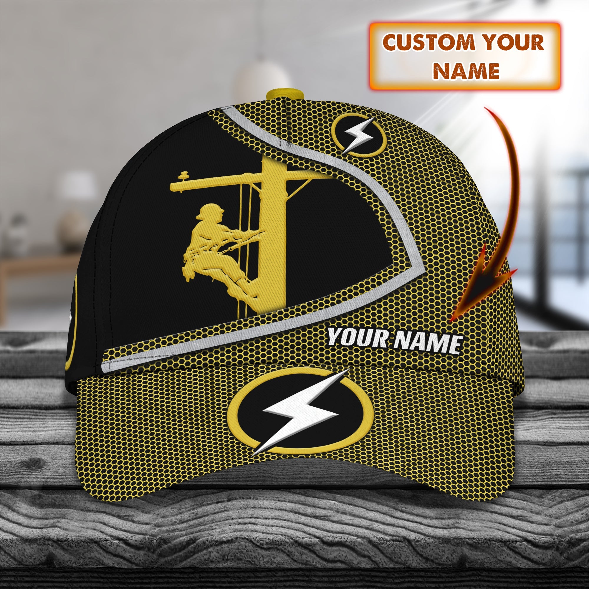 3D Classic Cap Arborist Personalized Name Cap 129 Trucker Hats Custom Hats Gifts For Men & Women